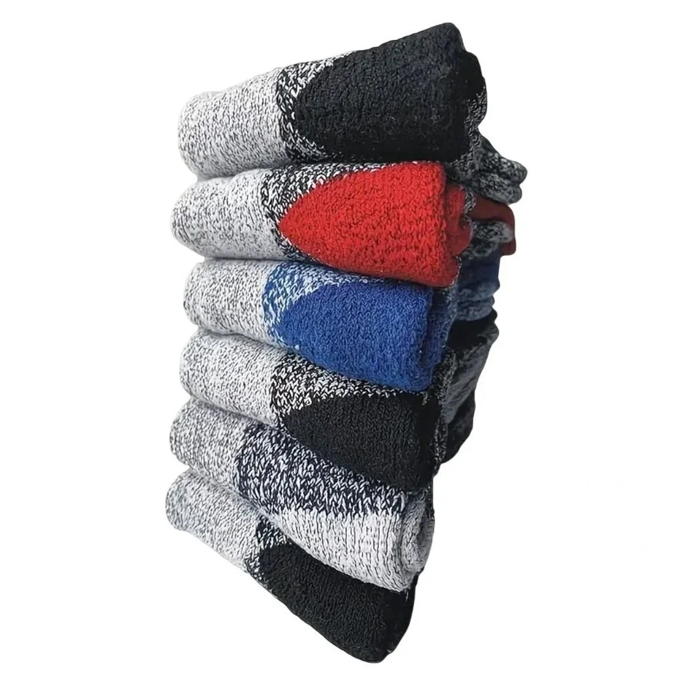 Winter Thermal Socks Merino Wool Temp Rated -25* Black / Navy 10-13 NEW 2pk